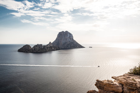 View Of El Vedra Island, Ibiza, Spainの写真素材