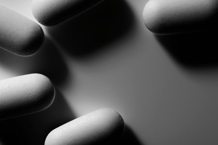 Close up of pillsの写真素材