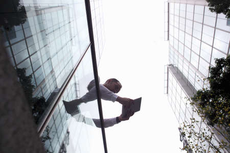 Businessman using tablet computerの写真素材