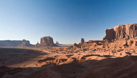 Landscape of monument Valley Navajo Tribal Park, Utah, USAの写真素材