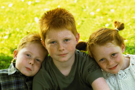 Brothers and sisterの写真素材