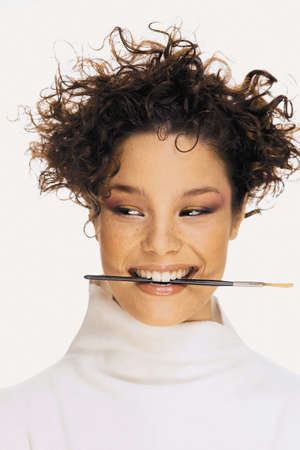 Portrait of young womanの写真素材