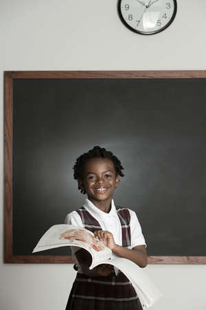 Schoolgirl with book