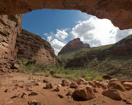 Arched rock, Grand Canyon, Arizona, USAの写真素材