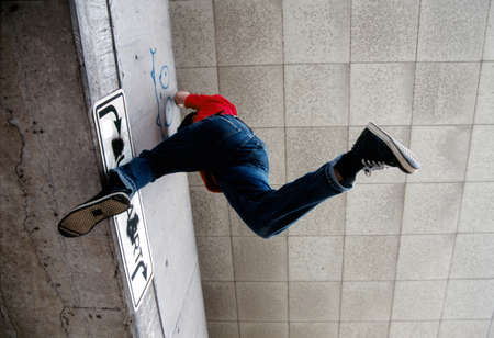 Person jumping