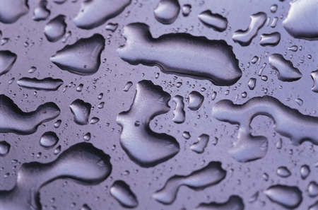 Drops on metalの写真素材