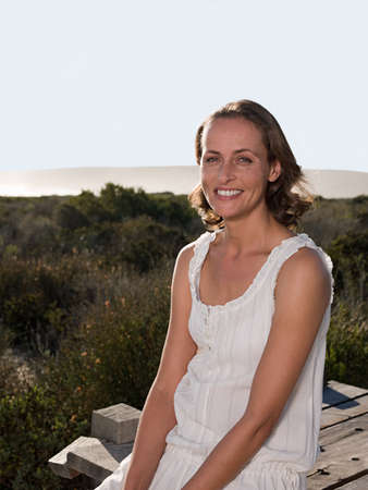 Woman outdoorsの写真素材