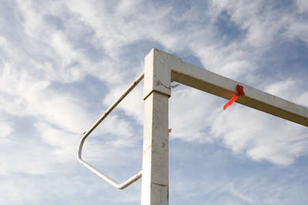 Corner of goalpost