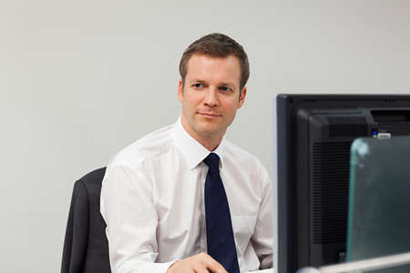 Businessman in office