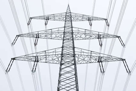 Electricity pylonの写真素材
