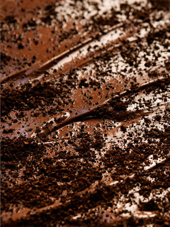 Chocolate icing, full frameの写真素材