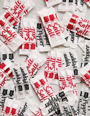 Salt and pepper sachets