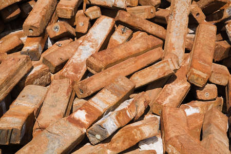 Construction scrap pile
