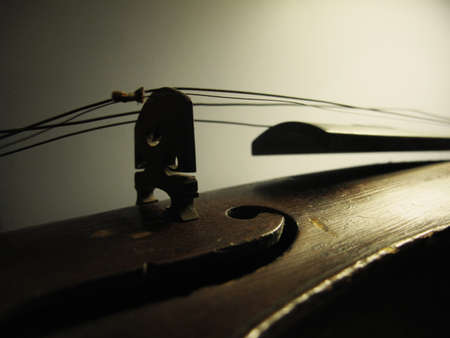 Detail of old violinの写真素材