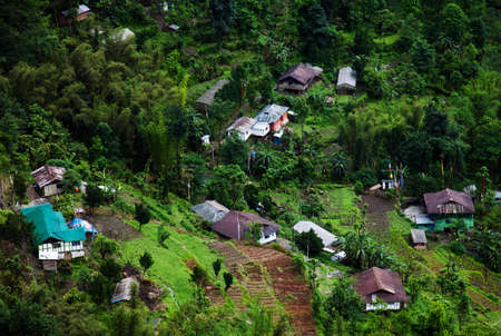 Houses in Northern Sikkim, India