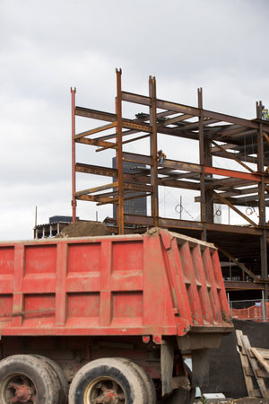 Construction siteの写真素材