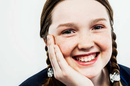 Girl with plaits