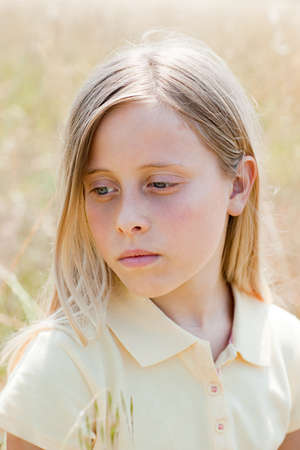 Blonde girl, portrait