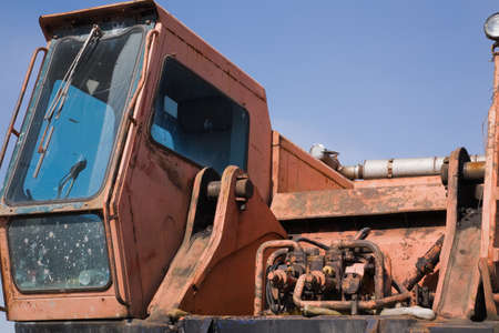 Rusty industrial truckの写真素材