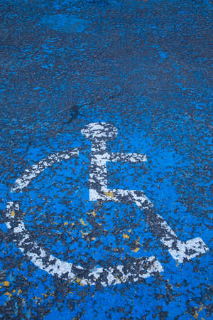 Disabled parking signの写真素材