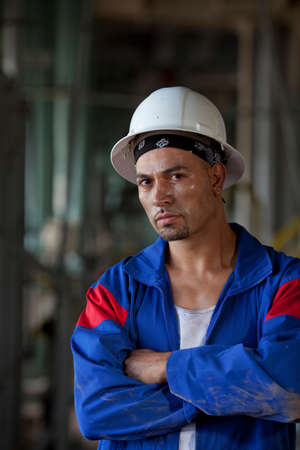 Industrial worker standing in plant
