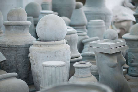 Products in pottery factory