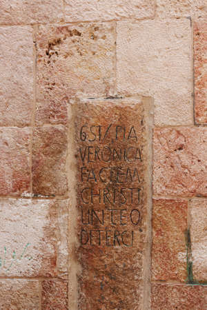 Via Dolorosa, Old City of Jerusalem, Israelの写真素材