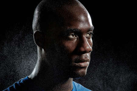Close up portrait of basketball player