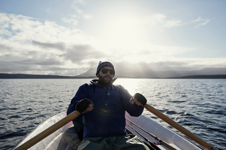 Man on fishing trip