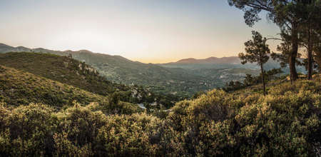 Countryside at Paghondas, Samos, Greeceの写真素材