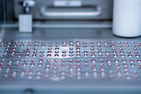 Capsules in packaging process