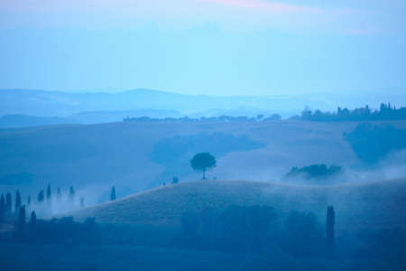Rural landscape, Tuscany, Italyの写真素材