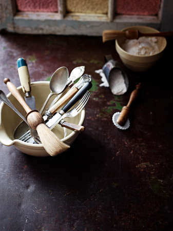 Winter pie baking preparation