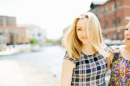 Female friends having funの写真素材