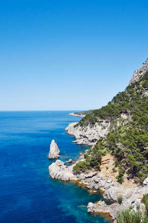 Coastal view, Majorca, Spainの写真素材