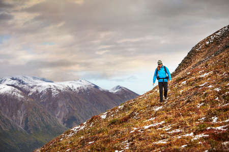 Wrangell-St. Elias National Park, Nabesna, Alaskaの写真素材