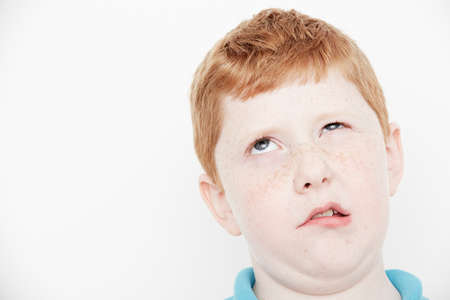 Boy making funny facesの写真素材