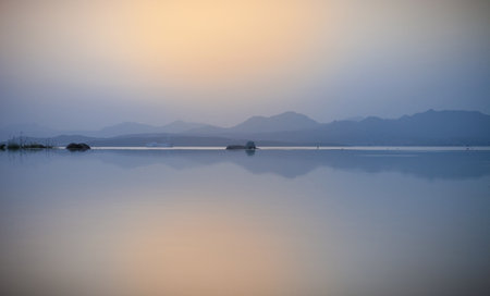 Infinity pool, Cagliari, Sardinia, Italyの写真素材