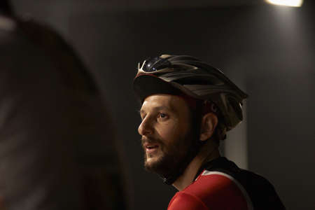 Portrait of male cyclist