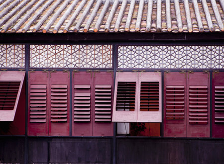 Mandarin's house exterior, Macau, Chinaのeditorial素材
