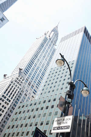 Cropped detail of Chrysler building, New York, USAのeditorial素材