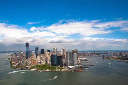 Aerial view of Manhattan, New York City, USAのeditorial素材
