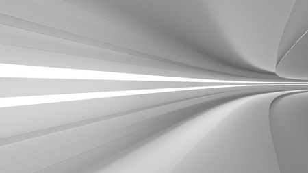 empty highway with spotlights color white, dynamism and speed, 3d render, の写真素材