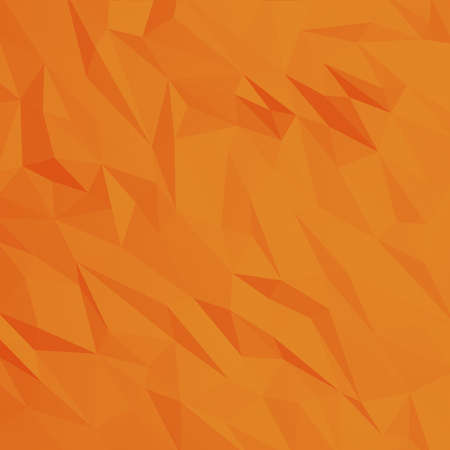 Abstract background of low polygons on orange wall for autumn. 3d rendering.の写真素材