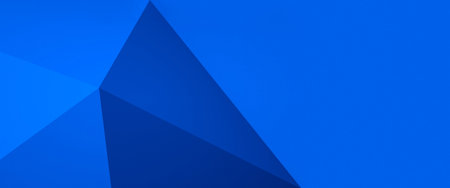 Abstract blue background with triangles. 3D rendering.の写真素材