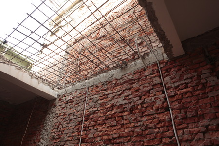 Plumbing Electrica,Pipes and electrical conduitsの写真素材