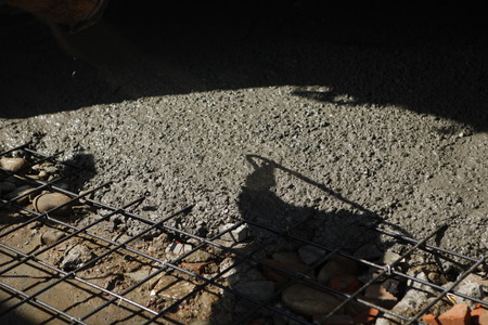Ready-mix Concrete Groutingの写真素材