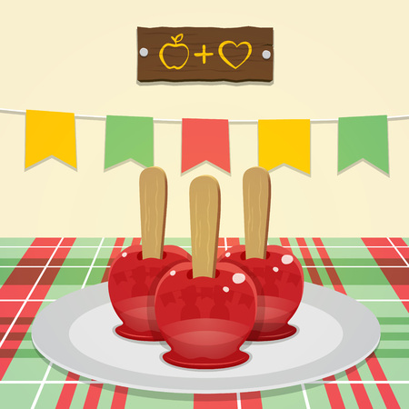 brazilian apple candy - june partyのイラスト素材