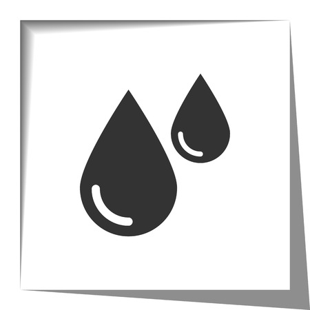 Blood icon with cut out shadow effectのイラスト素材