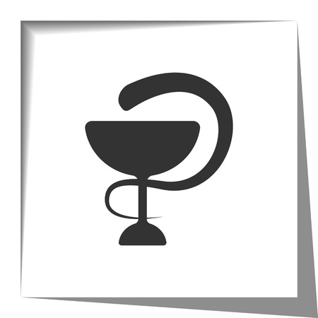 Medical Symbol icon with cut out shadow effectのイラスト素材